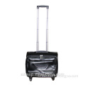 PU leather first grade 360 degree movable laptop holder trolley case, noiseless rollers bag, unisex luggage